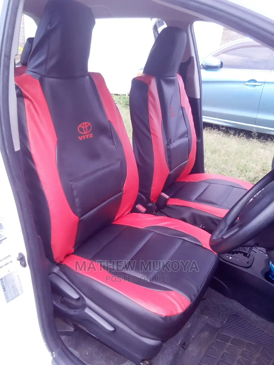 Red Vitz Car Seat Covers