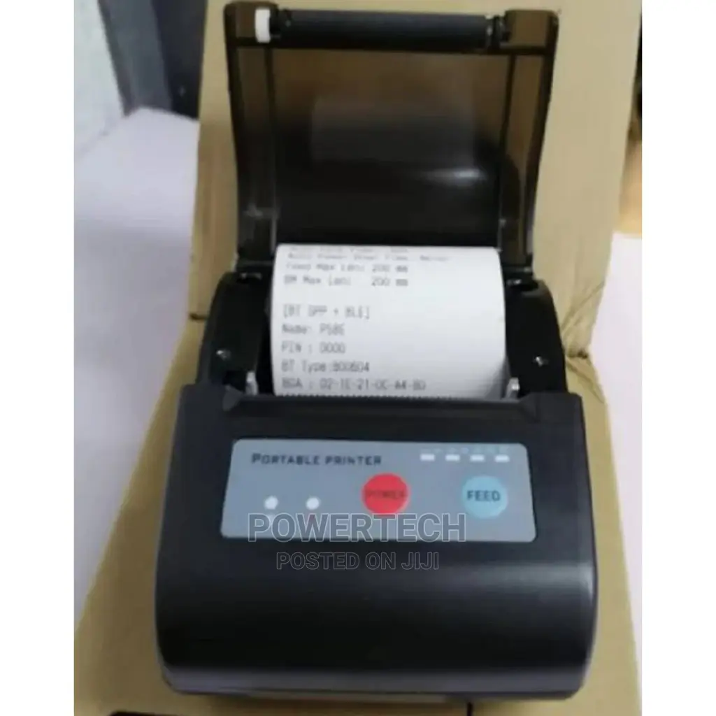 Black Bluetooth Receipt Printer