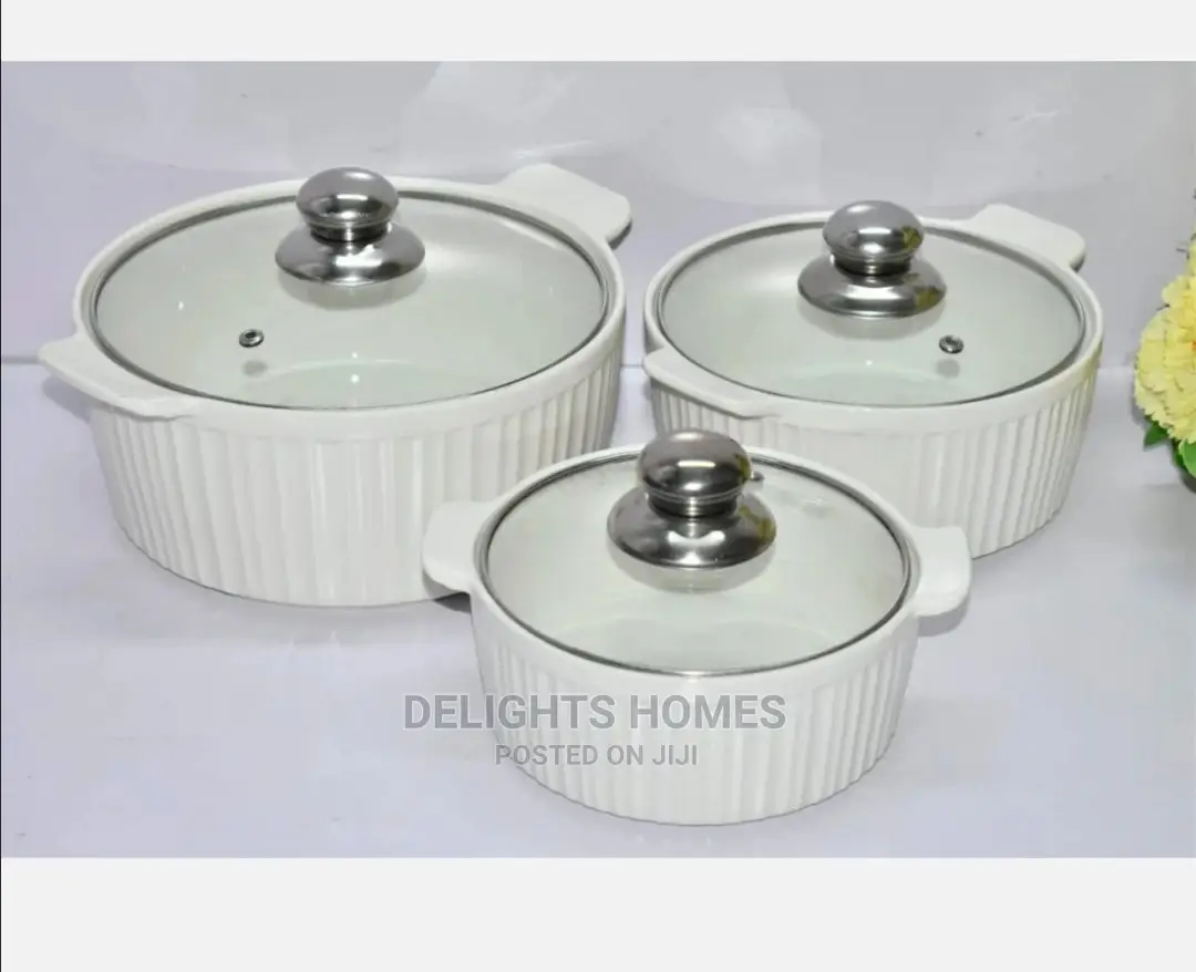 3pcs Set of Ceramic Serving Dishes