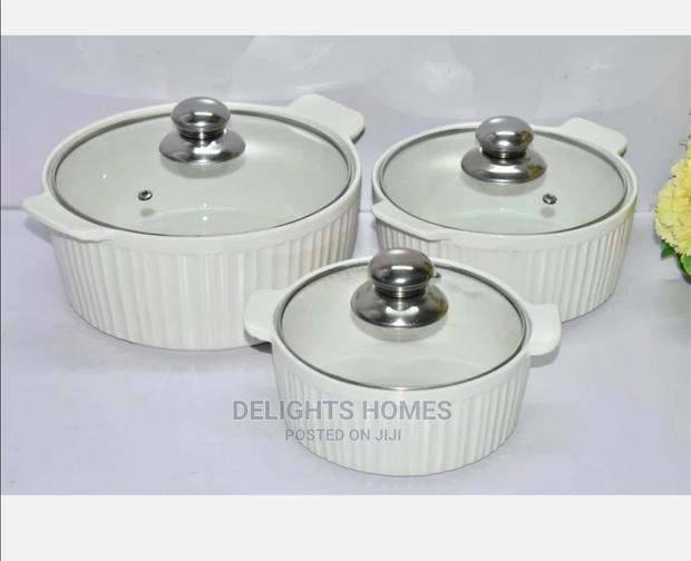3pcs Set of Ceramic Serving Dishes - thumbnail 2