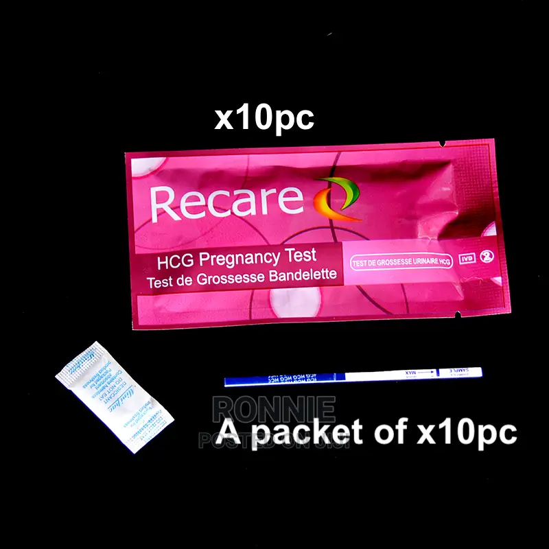 10pc Recare Pregnancy Test Kits - Teste De Grossesse Bandel