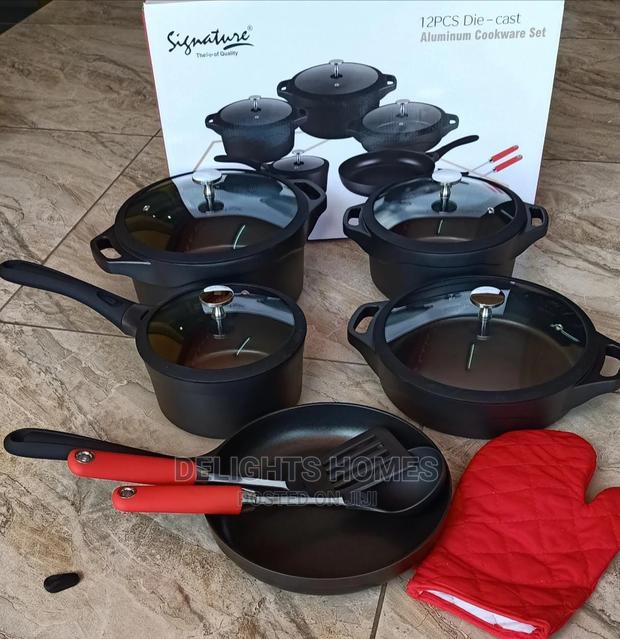 12pcs Alluminium Die Cast Cookware