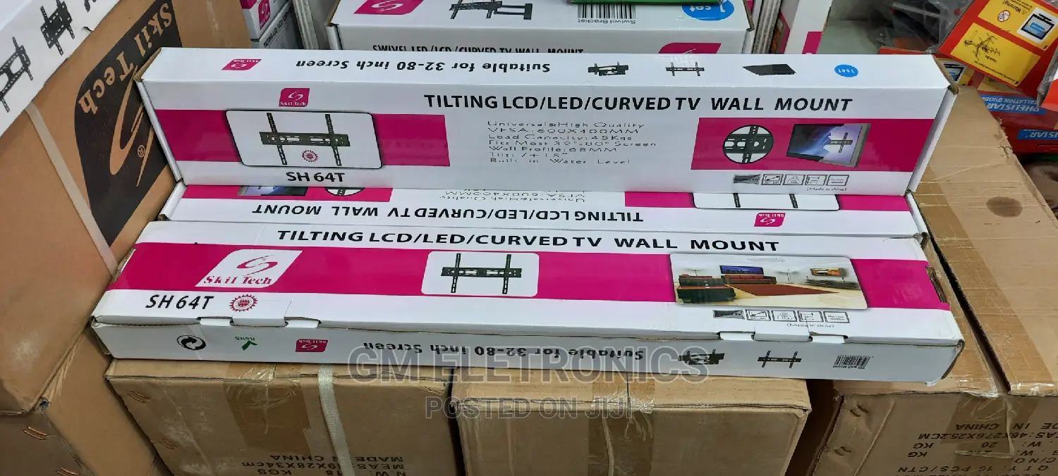 SH 64T Tilting LCD/LED/Curved TV Wall 32"-75"