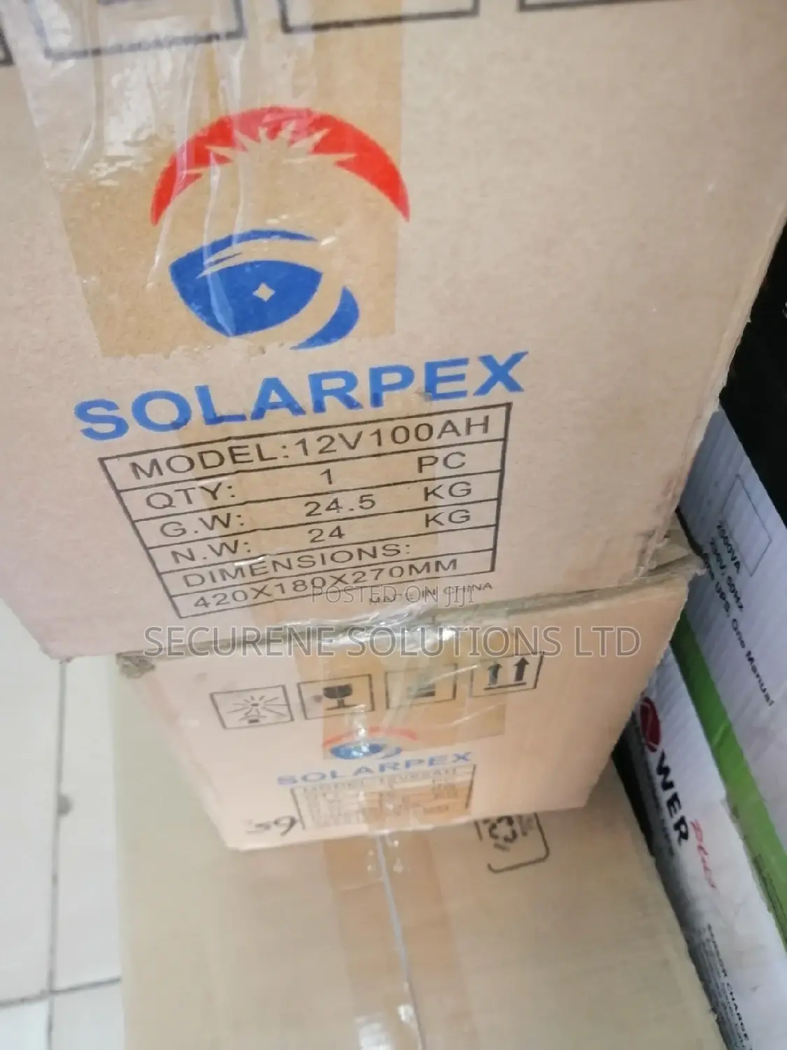 100ah Solarpex Free Maintenance Solar Battery