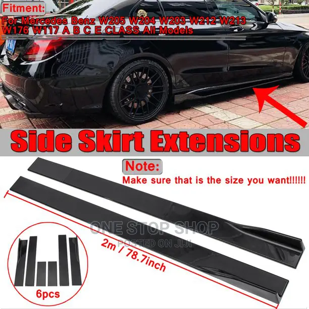 Universal Lower Car Side Skirts Body Kit Rocker Panel in Nairobi