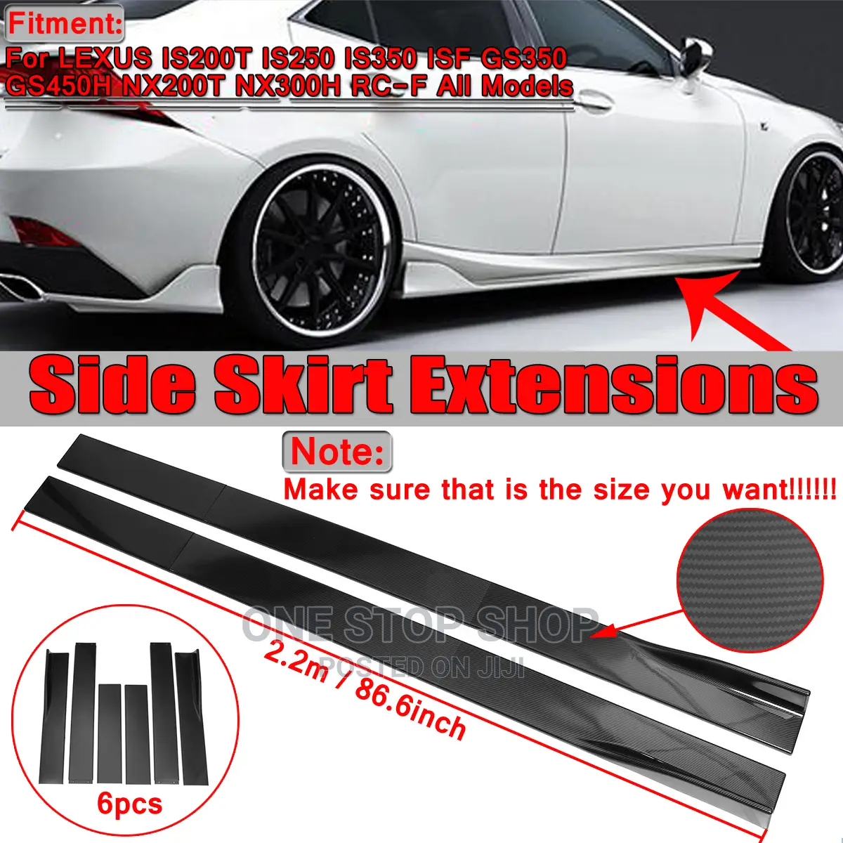 Side Skirts Extension Rocker Panel,Free Delivery Cbd