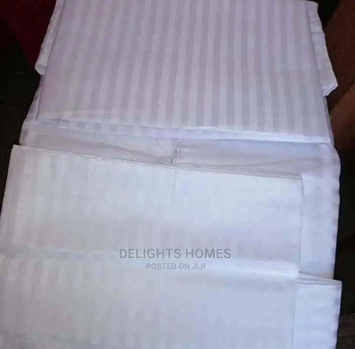 White Stripped Bedsheets 6by6
