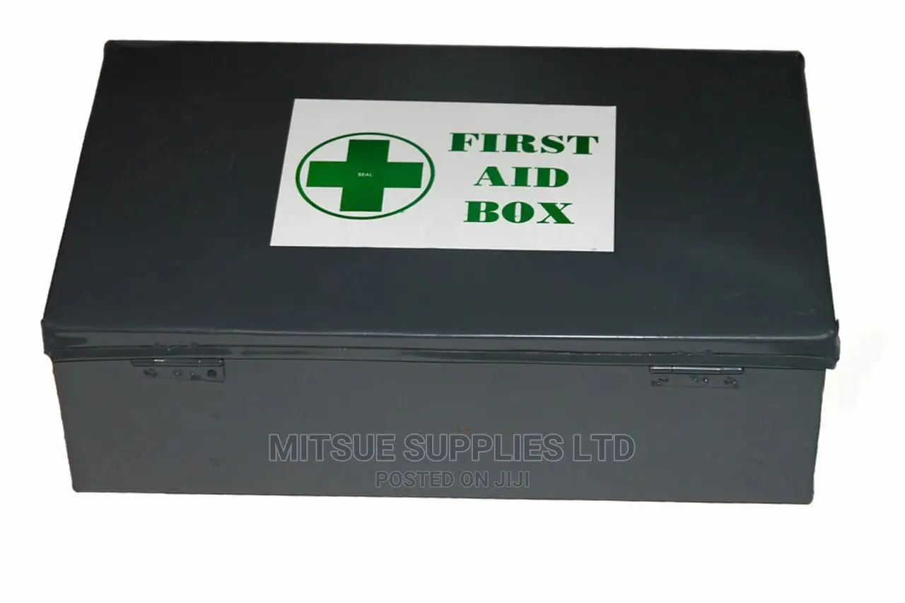 First Aid Box- Fully Equipped Industrial Size Metal Box