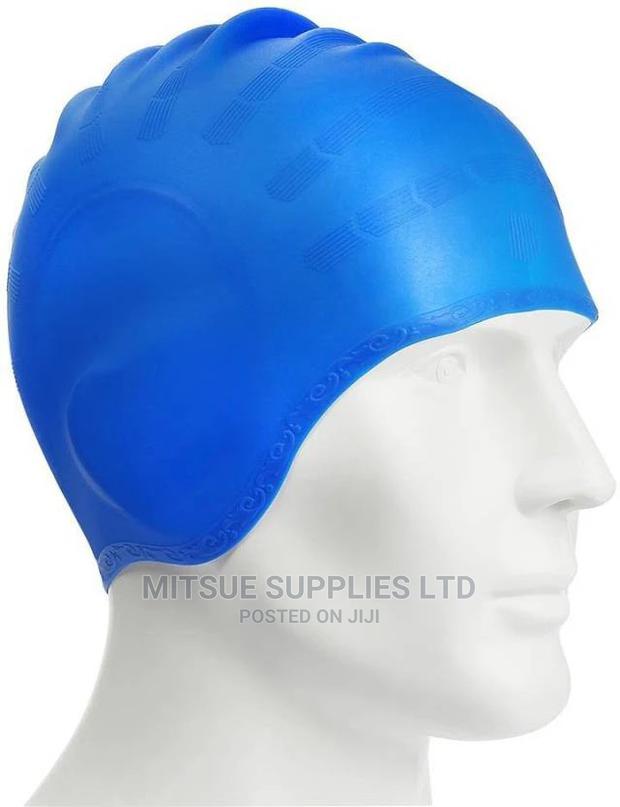 Grilong Silicone Swimming Cap Silicone Swim Cap With Ear Pro