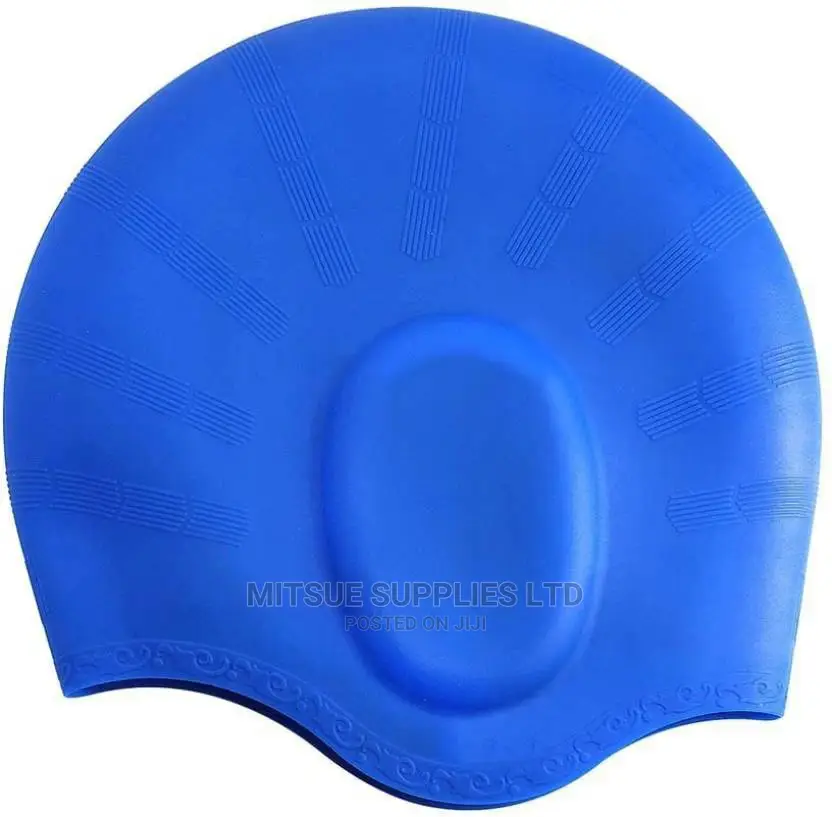 Grilong Silicone Swimming Cap Silicone Swim Cap With Ear Pro