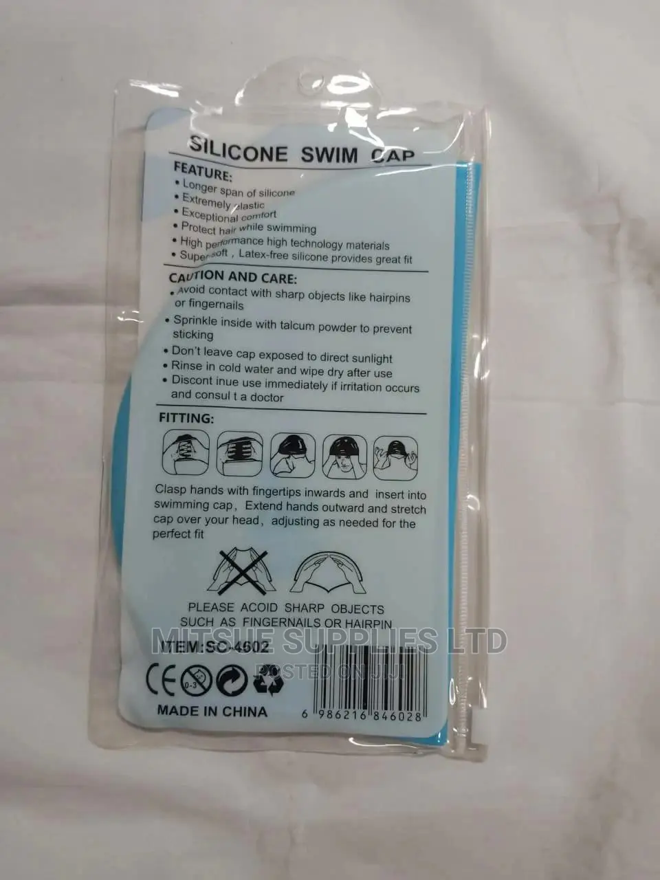 Grilong Silicone Swimming Cap Silicone Swim Cap With Ear Pro