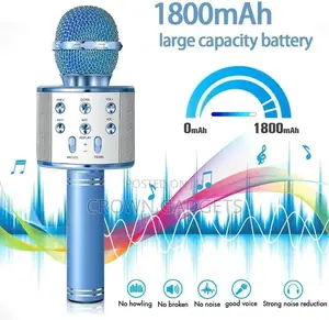 Fast Delivery WS-858 Karaoke Microphone Wireless Speaker