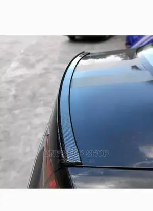 Universal Rear Carbon Fibre Roof Wing Spoiler With Led Light
