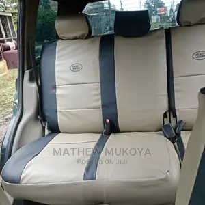 Beige Black Rongai Car Seat Covers
