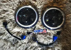 7 INCH 75watt ROUND HEADLIGHT With White/Amber Turn Signal
