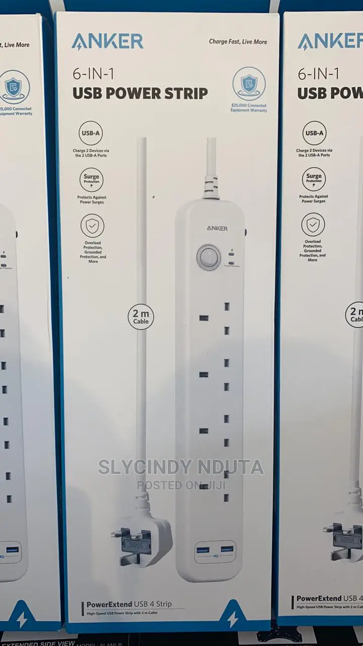 Anker 6in1 Usb Power Strip
