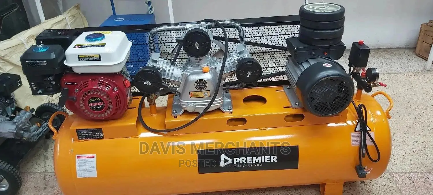 Air Comprising Machine Both Petrol and Electric 150 Litre