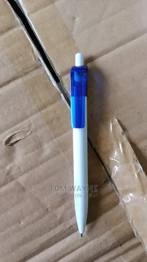 White and Blue Biro Pens