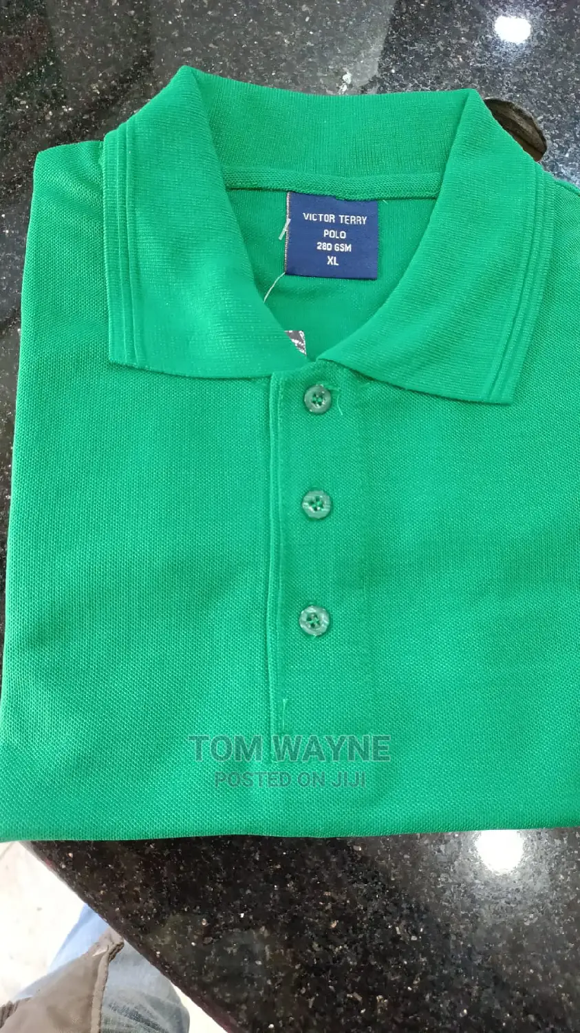 Plain Green Imported Polo T-Shirt
