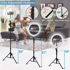LED Ring Light With Stand and Phone Holder