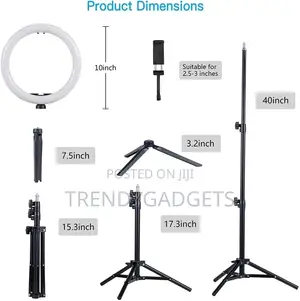 3000k-6000k Dimmable Selfie Ringlight for Youtube Video