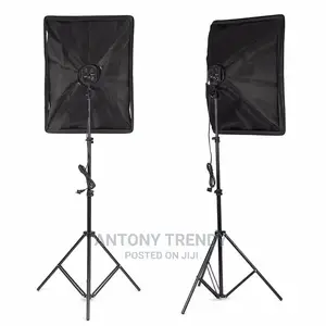 Photo Video Softbox Studio Lighting Kit 4-Socket E27 Lamp Ho