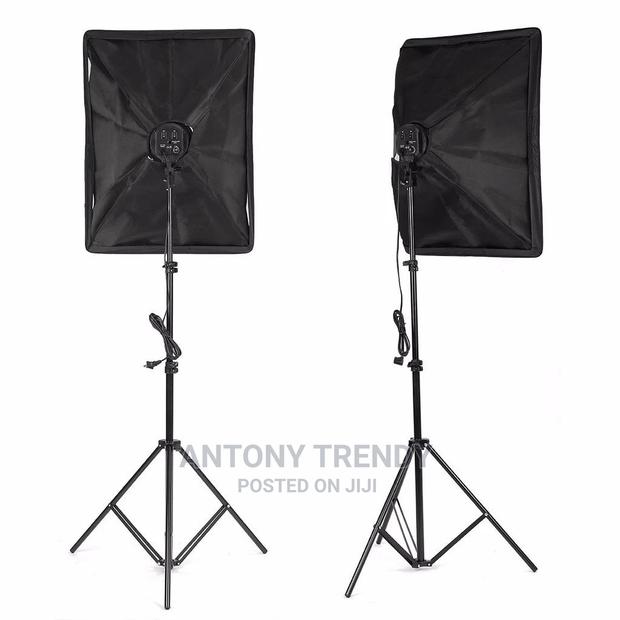 Photo Video Softbox Studio Lighting Kit 4-Socket E27 Lamp Ho - main view