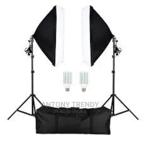 Lighting Soft Box With Adjustable Lamp Stand Video Shooting