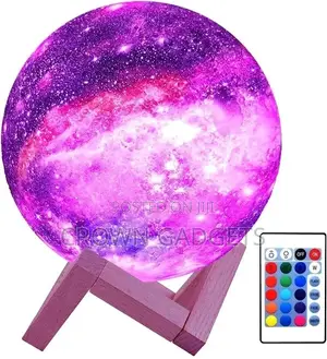 3D Printing Warm Moon Lamp With Remote Control