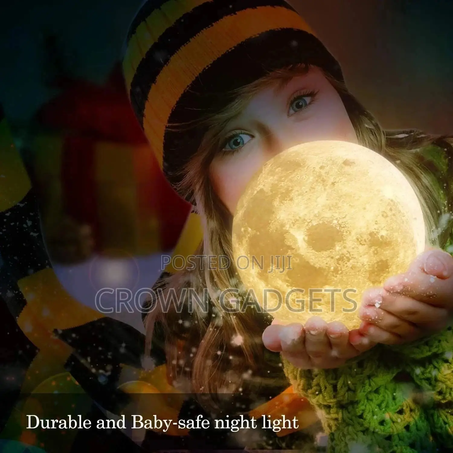 Moon Lamp, Mono Living, 16 Colors 3D Print Moon Light