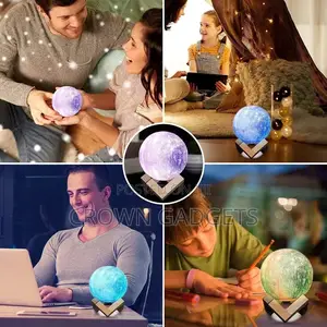 16 Colors Custom Photo 3D Moon Lamp