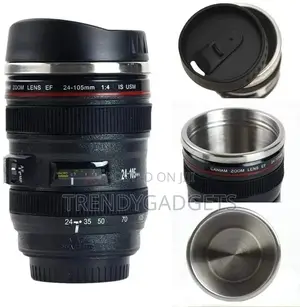 Black Camera Lens Model Coffee Mug Cup