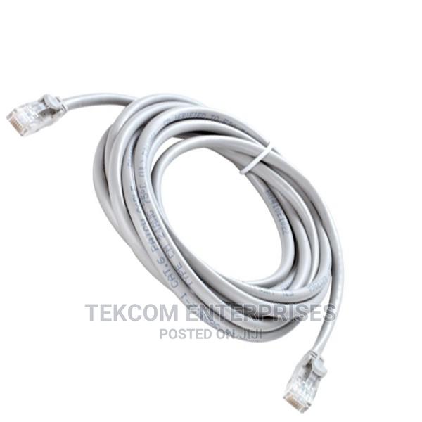 Cat6 UTP 24 AWG PVC Round Patch Cord - 5M - Grey Color