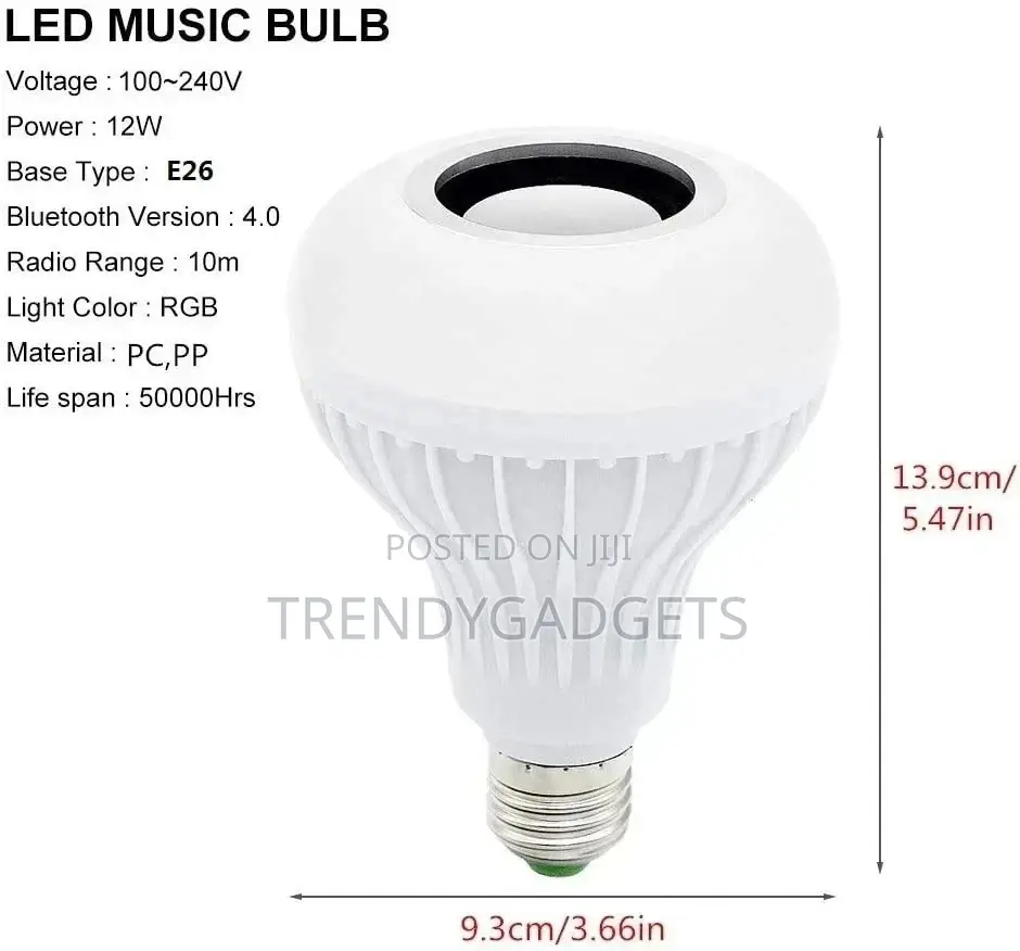 Bluetooth Speaker Music Light Bulb