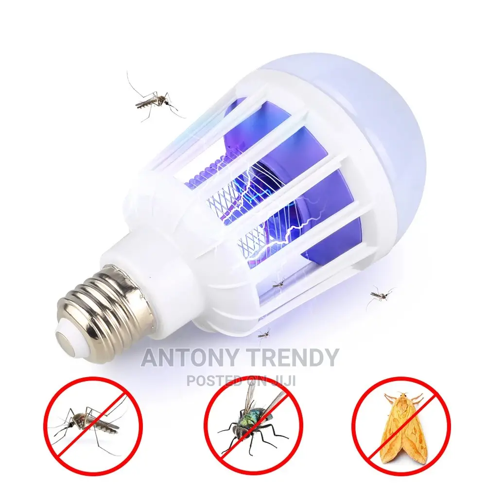 Mosquito Killer Lamp LED Bulb E27 Bug Zapper Home 15W 2 In 1