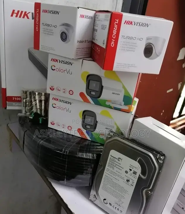 Two CCTV With IR Camera Hik Vision 1MP With IR Night Vision
