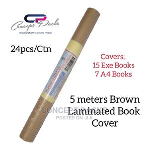 24pcs X 5mtrs Brown Laminated Book Cover. - thumbnail 2