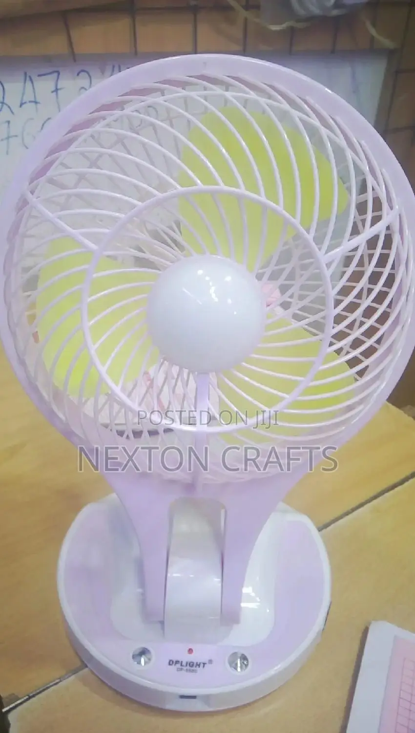 Portable Rechargeable Fan With Led Light