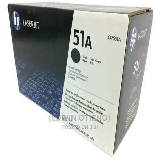 HP 51A Black Laserjet Toner Cartridge, Q7551A - main view