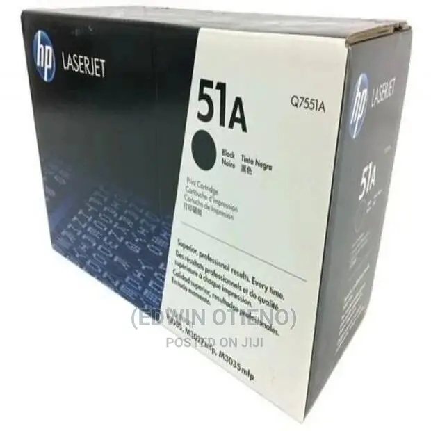 HP 51A Black Laserjet Toner Cartridge, Q7551A