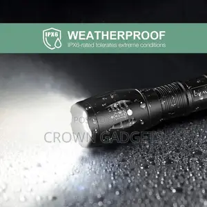 Zoomable, Waterproof Millitary Torch