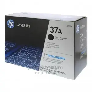 HP 37A Black Laserjet Toner Cartridge, CF237A