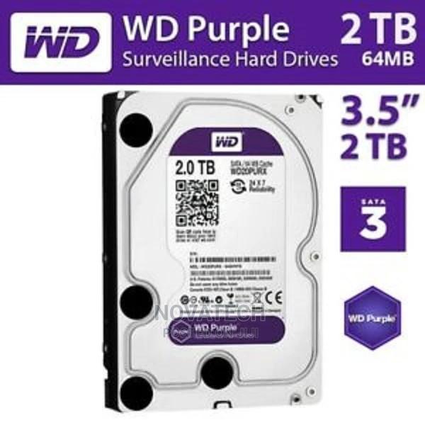 WD Purple Surveillance Hard Drive - 2 TB, 64 MB, 5400 RPM