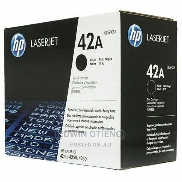 HP 42A Black Laserjet Toner Cartridge, Q5942A