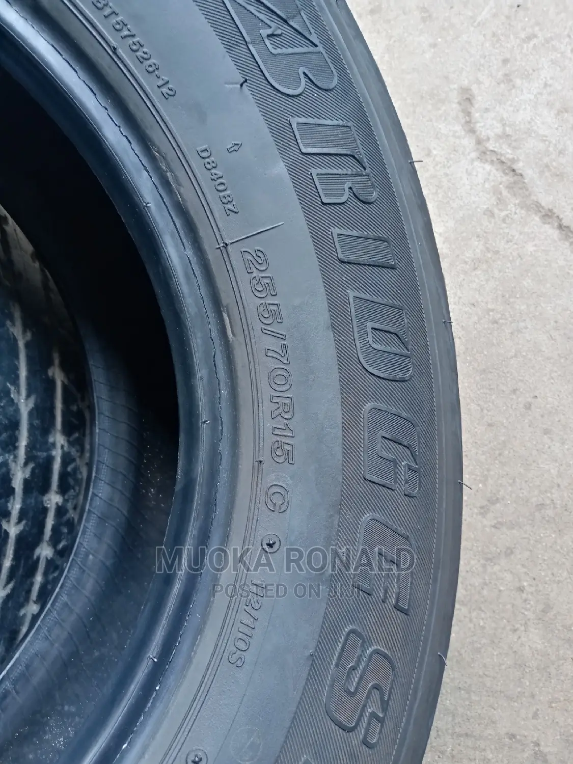 255/70r15 Bridgestone Tyre