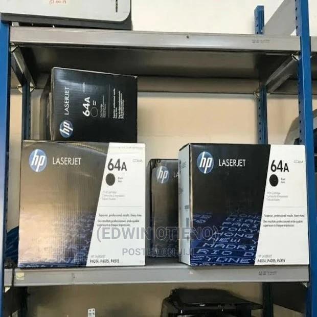 HP 64A Black Laserjet Toner Cartridge, CC364A - main view