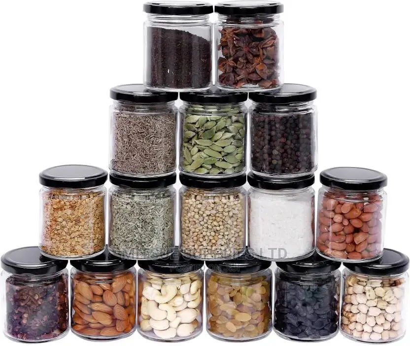 10 Spices Glass Jars (330ml)