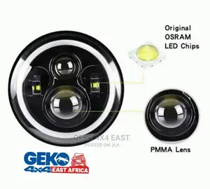 7 INCH 75watt ROUND HEADLIGHT With White/Amber Turn Signal