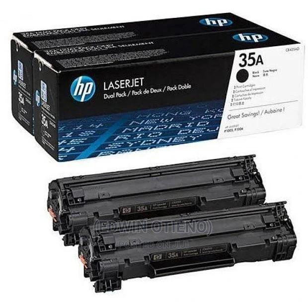 HP 35A Black Laserjet Toner Cartridge, CB435A - main view