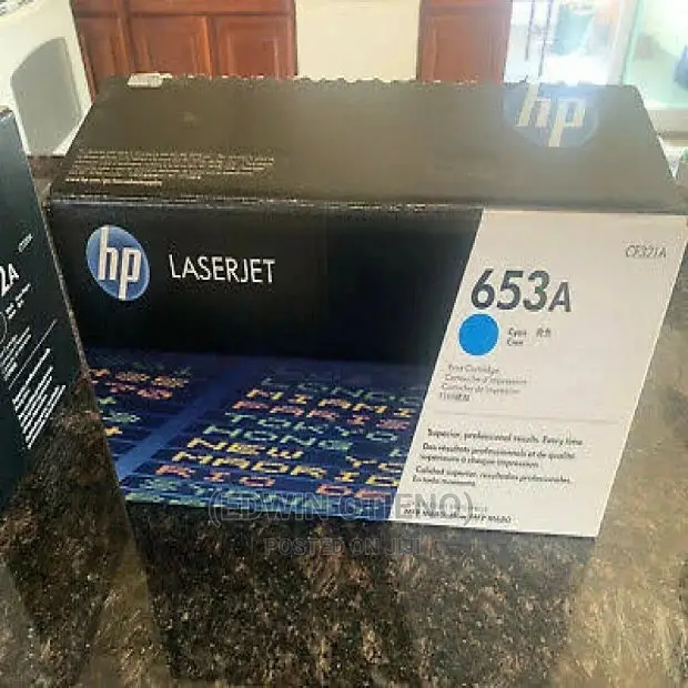 Original HP 653A Cyan Laserjet Toner Cartridge, CF321A